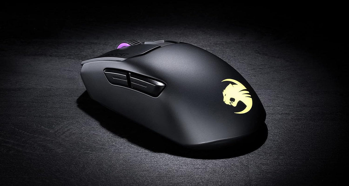 ROCCAT Kain 200 Wireless PC Gaming Mouse, AIMO RGB Backlit Lighting, Owl-Eye ...