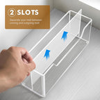 BEYGORM Acrylic Mail Organizer for #10 Envelopes, 2-Slot Wall-Mounted & - Image 2