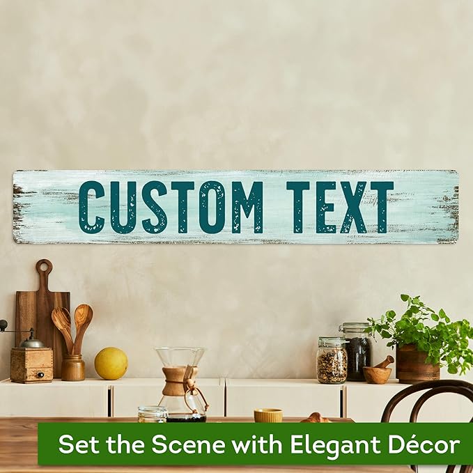Custom Sign, Custom Street Sign, 11 Font Colors, 13 Font Styles, 4 Hole Options - Image 4
