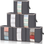 Lifewit 6 Packs 100L Clothes Storage Bag, Storage Bins by Lifewit