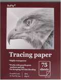 Tracing Paper for Drawing, 9 X 12'' Tracing Paper Pad, 75 Sheets Transparent by SuFlyDirect