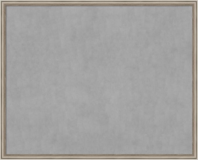 Amanti Art Silver Framed Magnetic Board 34x42 X-Large Vision Board by AmantiArt