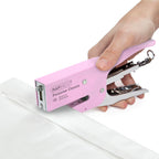 Rapesco 1345 Porpoise Classic Stapling Plier, 45 Sheet Capacity, Pink | All-Metal Construction, Rotating Anvil for Pinning, Ergonomic Contoured Grip, Rear-Loading, for Office and School