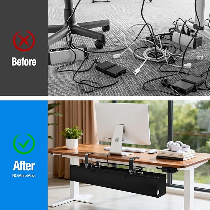 Under Desk Cable Management Tray - Image 7