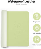 YSAGi Leather Desk Protector, Office Mat, Large Mouse Mat, Non-Slip PU Leather - Image 4