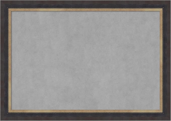 Amanti Art Black Framed Magnetic Board 29x41 Large Vision Board by AmantiArt