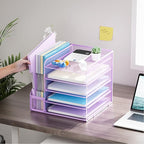 Marbrasse Desk Organizers and Accessories, 5-Tier Paper Letter Tray Organizer - Image 2