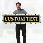 Custom Sign, Custom Street Sign, 11 Font Colors, 13 Font Styles, 4 Hole Options - Image 2