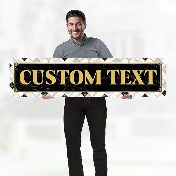 Custom Sign, Custom Street Sign, 11 Font Colors, 13 Font Styles, 4 Hole Options - Image 2