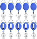 Retractable Badge Holder with Carabiner Reel Clip and Key Ring by moeverEx