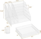 Marbrasse Desk Organizer with File Holder, 5-Tier Paper Letter Tray Organizer - Image 6