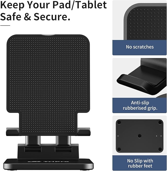TriPro Tablet Stand -Portable Monitor Stand, 4.72" Wide, Adjustable & Foldable - Image 3