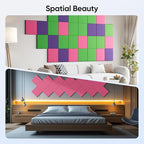 UNECHO 12 Pack 12" X 12" X 0.4" Acoustic Panels - Image 5