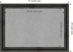 Amanti Art Black Framed Magnetic Board 29x41 Large Vision Board - Image 4