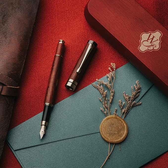 Wordsworth & Black Fountain Pen Set, Luxury Bamboo Wood - Image 5