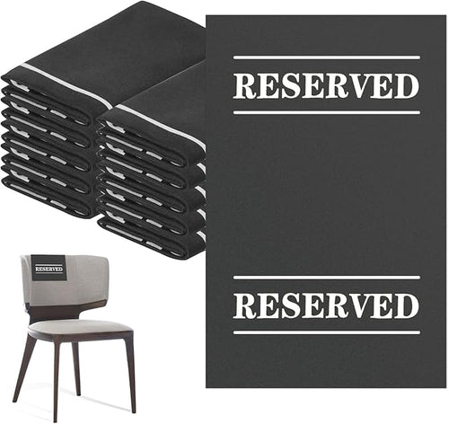 10 Pcs Reserved Chair Signs Cloth Church Placeholder Reserved Pew Signs Chair by XIISVINT