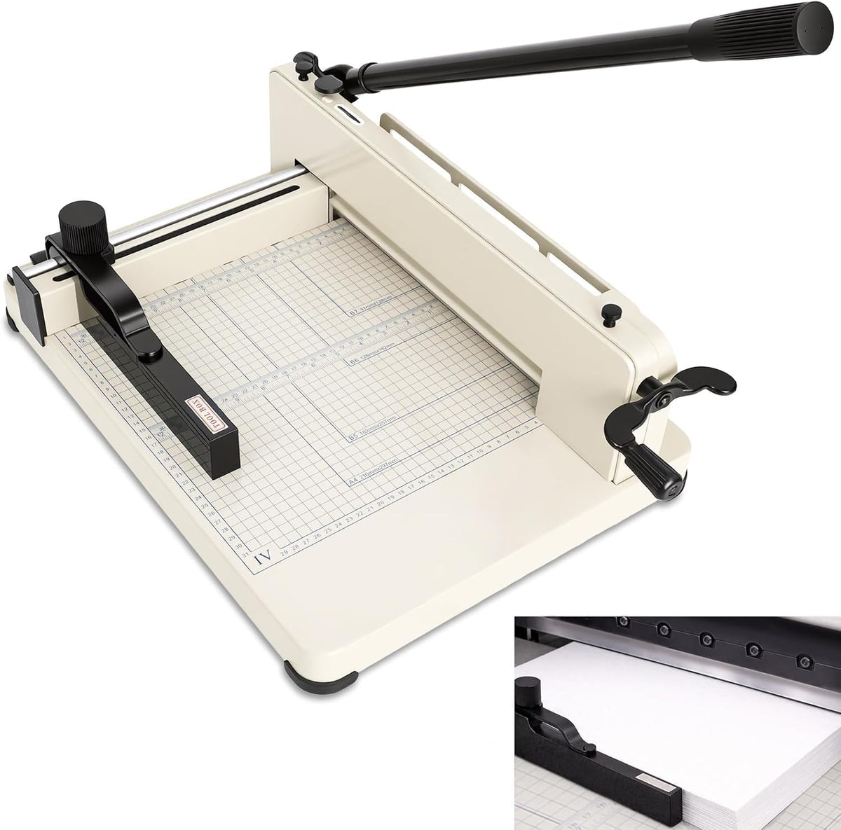12" Heavy Duty Paper Cutter with HSS Blade, Industrial Paper Trimmer