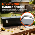 black canyon 20 inch steel tool box, metal showing dimensions