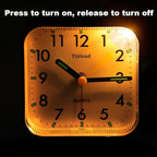 Tinload Small Battery Operated Analog Travel Alarm Clock Silent Non Ticking - Image 6