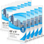Eocnrhe Acrylic Sign Holder 8.5 x 11 10 Pack, Double-Sided Clear Sign Holder by Unknown