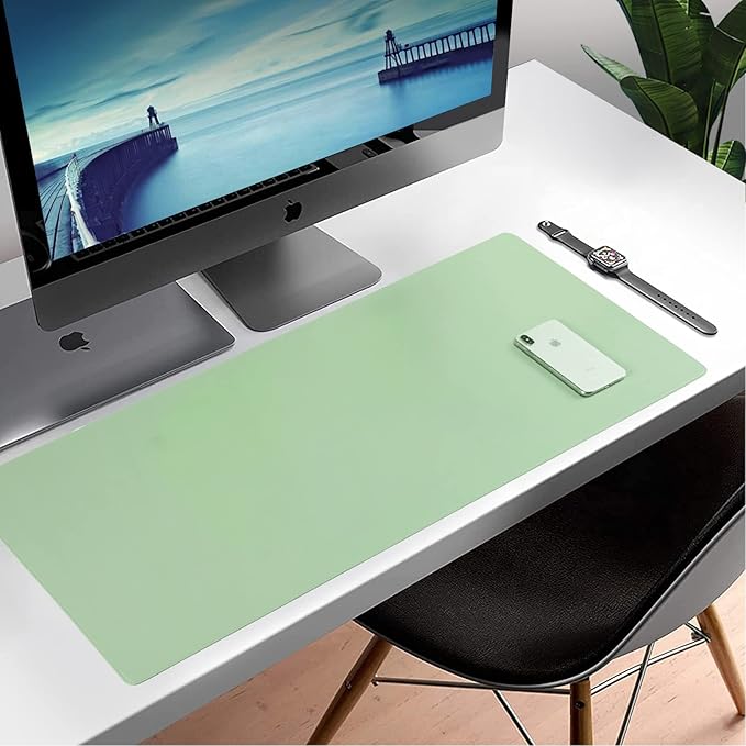 Wolaile PU Leather Desk Pad, 36x17 in Large Computer Desk Mat, Waterproof - Image 6