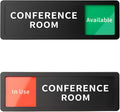 Conference Room Office Door Sign Do Not Disturb, Versatile In-Use/Available by Abudada