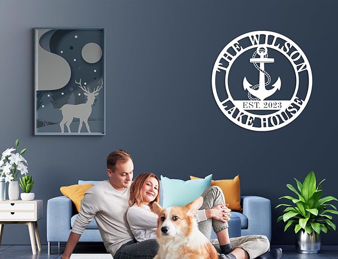 Personalized Lake House Decor, Custom Nautical Wall Decor, Nautical Decor - Image 3