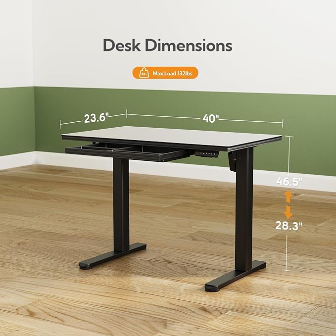 INNOVAR Glass Standing Desk - Image 3