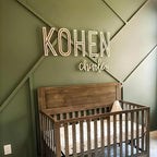 Personalized Wooden Name Sign for Nursery by Woodartis