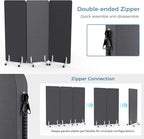 MORDEER 70.8" W x 63" H Freestanding Partition Room Dividers, Acoustic Panels - Image 7