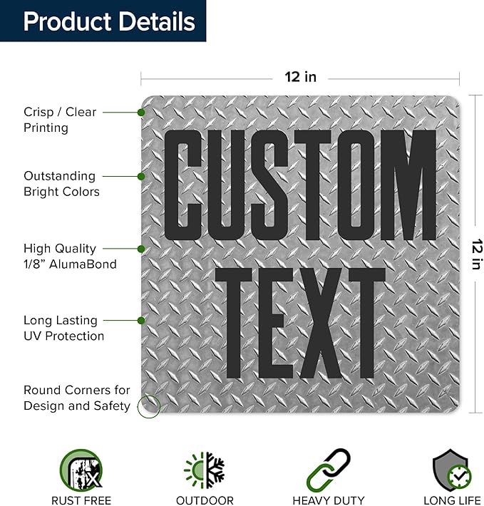 Custom Sign, Custom Street Sign, 11 Font Colors, 13 Font Styles, 4 Hole Options - Image 6