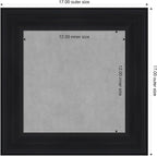 Amanti Art Black Framed Magnetic Board 17x17 X-Small Vision Board - Image 2