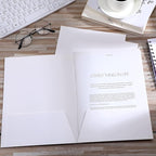Jutom 50 Pcs 2 Pocket Glossy Paper Folders Glossy Paper Laminated Portfolios - Image 6