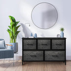 Sorbus Dresser with 5 Faux Wood Drawers - Image 6