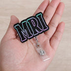 MRI Technologist Badge Reel | Retractable ID Card Badge Holder | Name Tag - Image 2