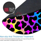 IMAYONDIA Cheetah Animal Print Gaming Mouse Pad, Colorful Leopard Round Mouse - Image 3