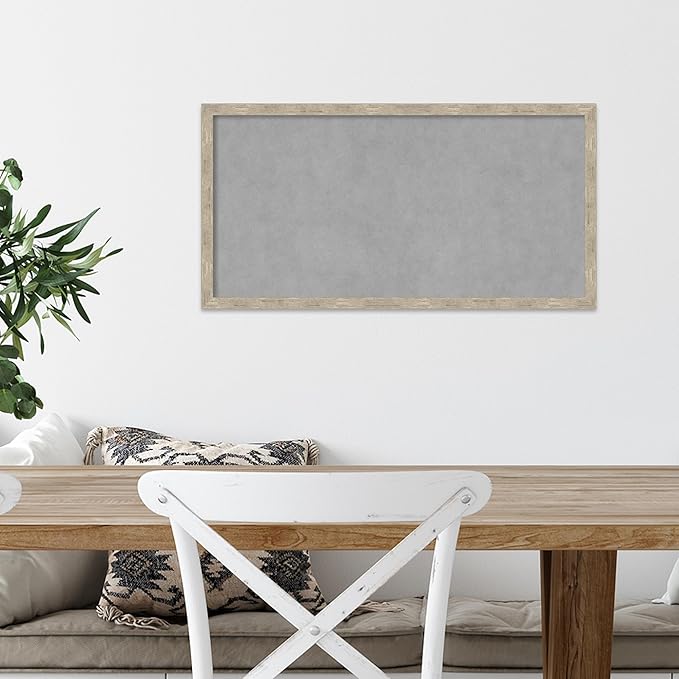 Amanti Art Silver Framed Magnetic Board 13x25 Small Vision Board - Image 5