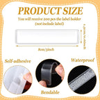 Jeyiour 200 Pcs Label Holders Adhesive Nameplate Pockets Storage Bin Labels - Image 2