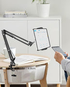 mmcrz Tablet Floor Stand with 11lb Stable Base & Desk Clamp, Adjustable Height - Image 9