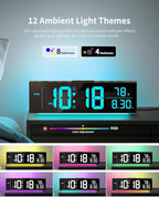 Digital Clock, Alarm Clock for Bedroom, Digital Wall Clocks for Classroom - Image 4