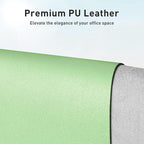 Aothia Leather Desk Pad Protector, Mouse Pad, Office Desk Mat, Non-Slip PU - Image 2