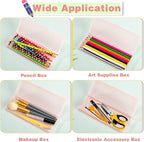 Fainne 24 Pcs Plastic Pencil Case Bulk Pencil Boxes Plastic Stationery Case - Image 5