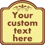 Custom Sign, Custom Indoor/Outdoor Decorative Sign，Aluminum Weatherproof Metal