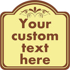 HK SIGNS Custom Weatherproof Sign, 10*10 Inch, Indoor & Outdoor by HKSIGNS