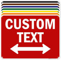 Custom Arrow, Custom Directional Sign, Two way Arrow, 18x24 Inches, 55 mil by MySignCenter