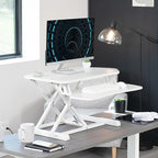 VIVO 26 inch Desk Converter, K Series, Height Adjustable Sit to Stand Riser - Image 2