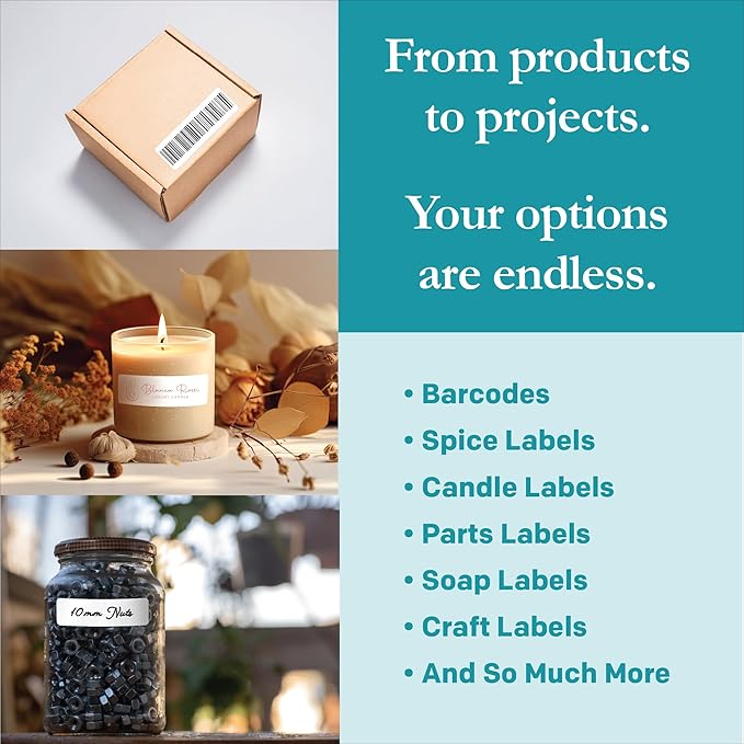 Premium Label Supply White Sticker Mailing Labels – 4" x 1.33" – Laser/Inkjet - Image 2