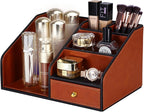 KINGFOM PU Leather Desk Organizer, Pen Pencil Holder/Book Mail Organizer Holder - Image 5