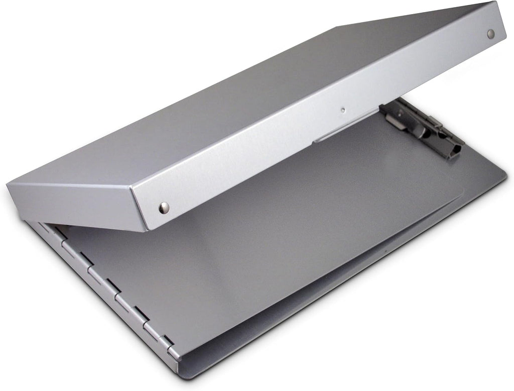 Saunders Recycled Aluminum Snapak Form Holder, Memo Size, Fits Paper Size up to 6 x 10 inches (10507) | Stops carbon-copy bleed-through, side pocket holds 30+ forms, weather-resistant snap closure, recycled aluminum, USA-made