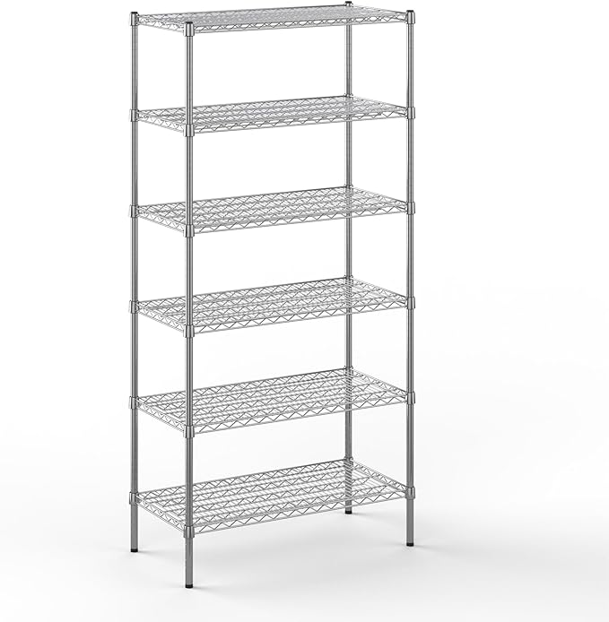 Regal Altair 18" Deep x 36" Wide x 74" Height Wire Shelving Kit | 6-Tier | NSF by Regal+Altair